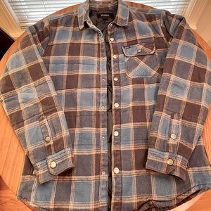 Vintage Brixton Flannel Cass Jacket Size Medium